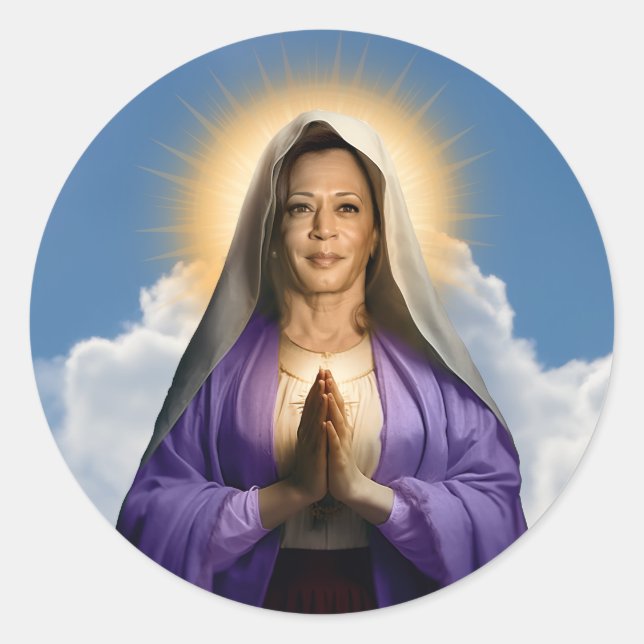 Adesivo Santo Kamala Harris Prayer Candle (Frente)