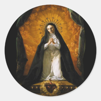 Adesivo Santo Margaret Mary Alacroco Heart - Giaquinto