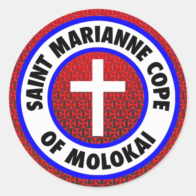 Adesivo Santo Marianne Cope de Molokai (Frente)