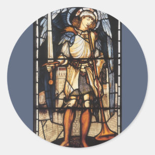 Adesivo Santo Michael por Sir Edward Coley Burne-Jones