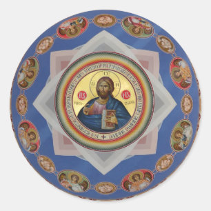 Adesivo santo ortodoxo da religião da igreja do deus do