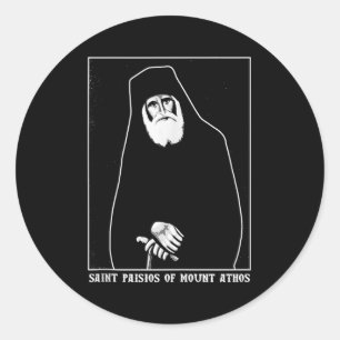 Adesivo Santo Paisios do Monte Atos Grego Ortodoxo Cristo