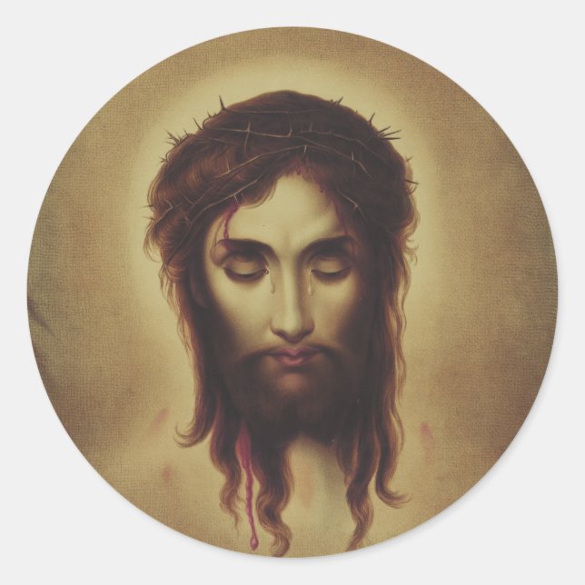 Adesivo Santo Rosto de Jesus Cristo (Frente)