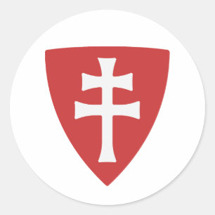 Adesivo santo stephen hungarian crus - símbolo hungário re