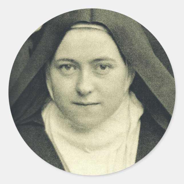 Adesivo Santo Terês da Criança Jesus e o Rosto Sagrado (Frente)