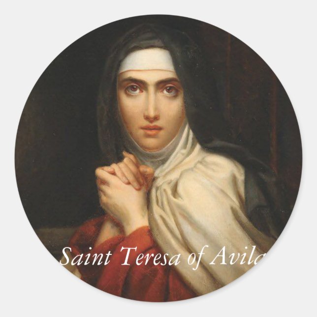 Adesivo Santo Teresa de Avila Carmelite Nun (Frente)
