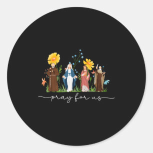 Adesivo Santos Católicos Florais Mulheres Religiosas Homen