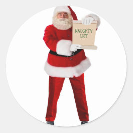 Adesivo Sant's Naughty List Round Envelope Seals