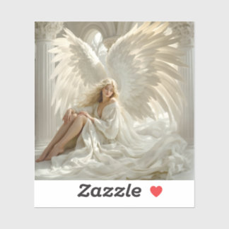 Adesivo Santuário das Asas - Anjo nas Paredes da Luz