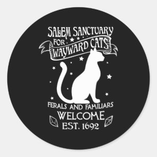 Adesivo Santuário De Witch Salem Para Gatos Negros Wayward