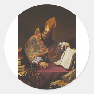 Adesivo São Ambrósio Pai da Igreja Católica