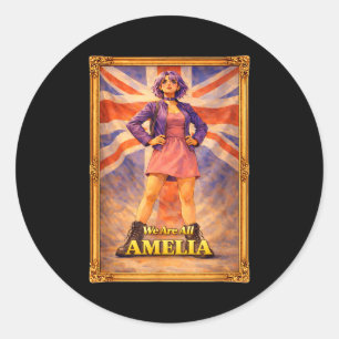 Adesivo São amelia union jack vintage britânico reino unid