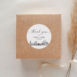 Adesivo São Francisco Obrigado Favor 3" (folha de 6)