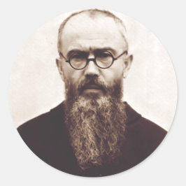 Adesivo São Maximiliano Kolbe padre católico polonês