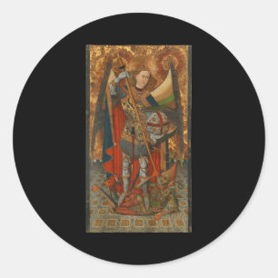 Adesivo São Miguel Arcanjo Derrotando Satanás Cristo
