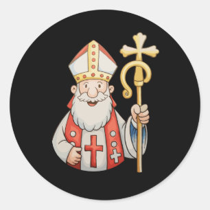 Adesivo São Nicolau Papai Noel Padroeiro Do Natal