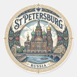 Adesivo São Petersburgo Rússia