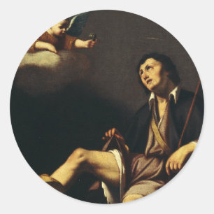 Adesivo São Roque e o Anjo por Guy François