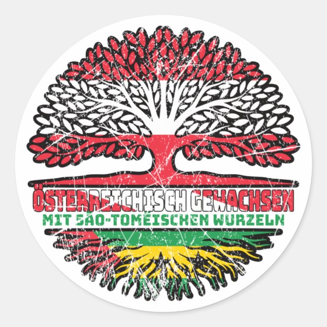 Adesivo São Tomé e Príncipe São Tomeisch Österreich (Frente)