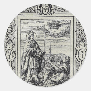 Adesivo São Valentim de Roma Gravura Arte Premium