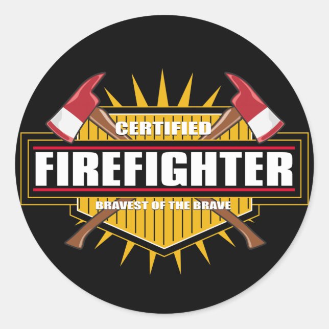 Adesivo Sapador-bombeiro certificado (Frente)