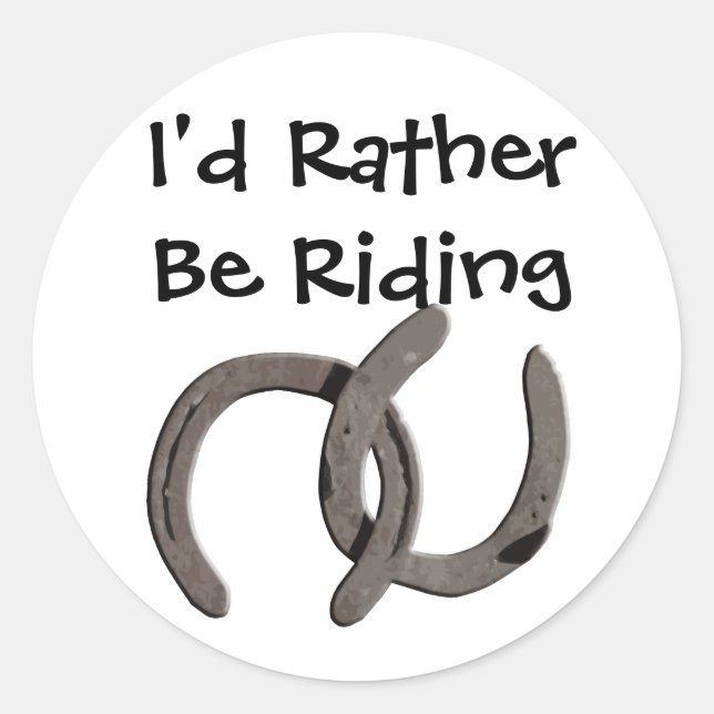 Adesivo Sapatos De Cavalo De cinza Eu Preferencialmente De (Frente)