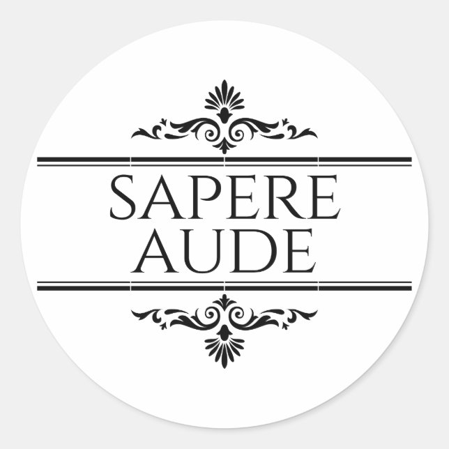 Adesivo Sapere Aude (Frente)