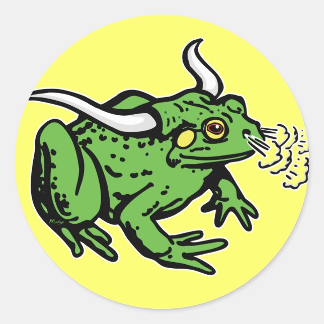 Adesivo Sapo Bull da Mudge Studios (Frente)