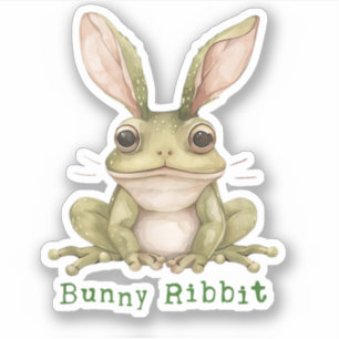 Adesivo Sapo Coelho Rabbit Orelhas Caídas Sapo Engraçado P