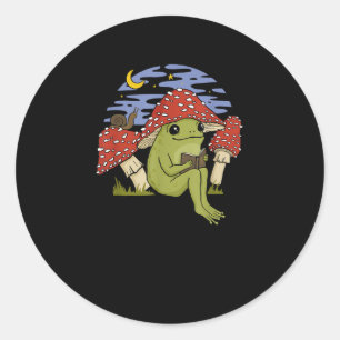 Adesivo Sapo com Chapéu de Cogumelo - Cottagecore Goblinco