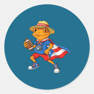 Adesivo Sapo coqui legal porto rico bandeira futebol engra