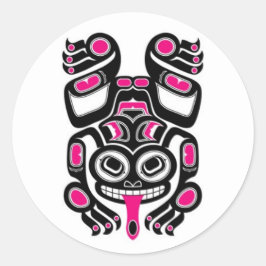 Adesivo Sapo da Árvore Espirituosa Rosa e Negra
