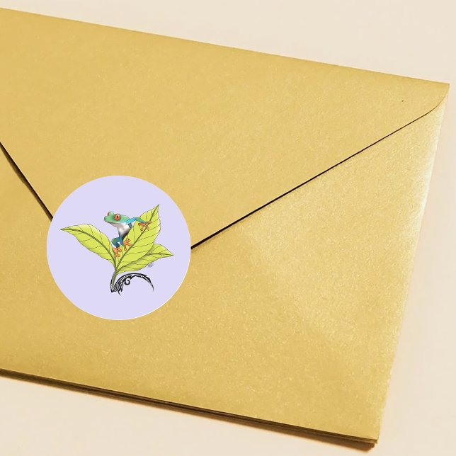 Adesivo Sapo de Árvore Vermelha (Criador carregado)