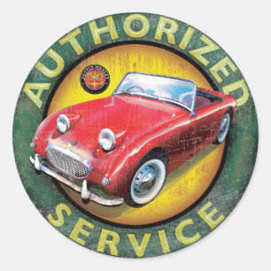 Adesivo Sapo de Austin Healey espirito