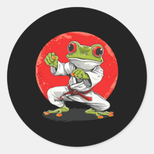 Adesivo Sapo de Karatê Artes Marciais Sapo de Judô Sapo de