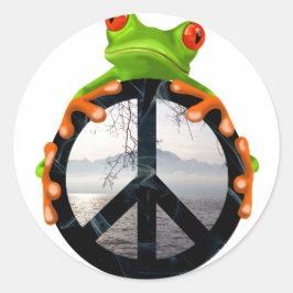 Adesivo sapo de paz1