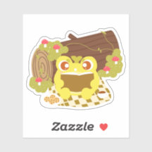 Sapo De Picnic Lendo Um Livro