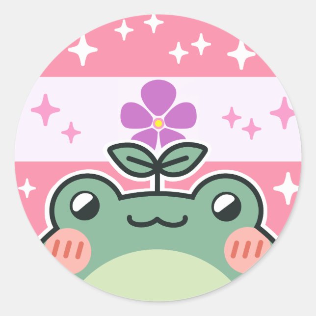 Adesivo Sapo de Sinalizador do Orgulho LGBT Sapphic (Frente)