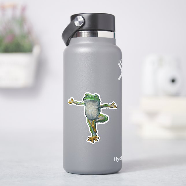 Adesivo Sapo de Yoga (HidroFlask)