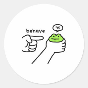 Adesivo Sapo Desonesto Sapo Engraçado Meme Se Comporte Não