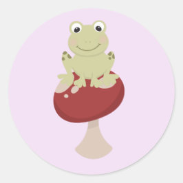 Adesivo Sapo em Cogumelo