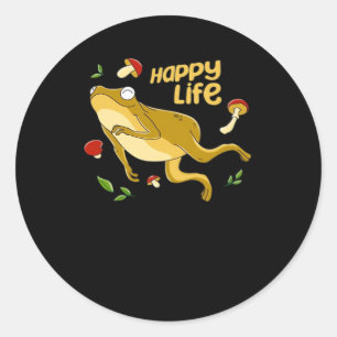 Adesivo Sapo Feliz Design Mínimo Essencial