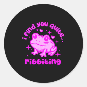 Adesivo Sapo Fofo Trocadilho Sapo Ribbiting Amantes do Sap