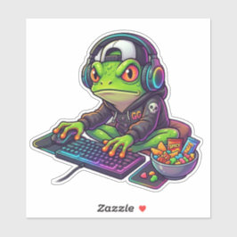 Adesivo Sapo Gamer Caos RGB