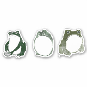 Adesivo Sapo Indecente Japonês Fez século XIX