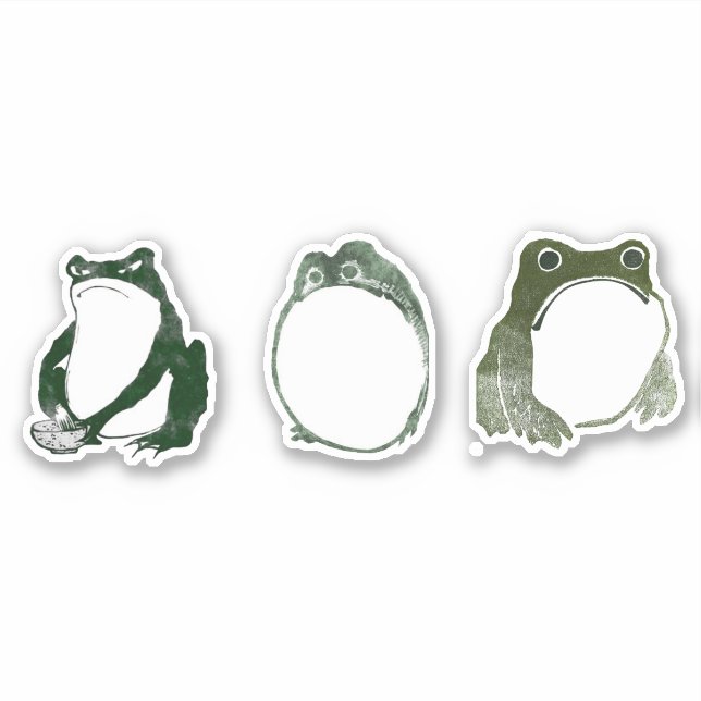 Adesivo Sapo Indecente Japonês Fez século XIX (Frente)