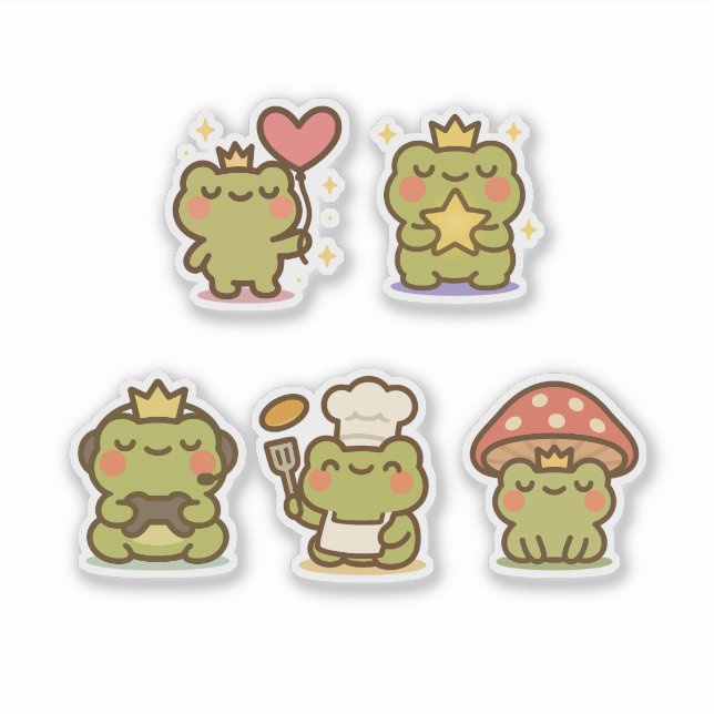 Adesivo Sapo Kawaii Sticke (Frente)
