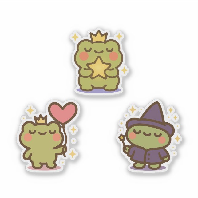 Adesivo Sapo Kawaii Sticke (Frente)