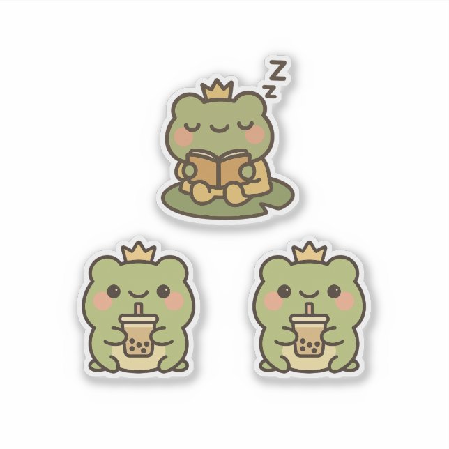 Adesivo Sapo Kawaii Sticke (Frente)