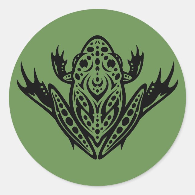 Adesivo Sapo Leopardo Tribal (Frente)